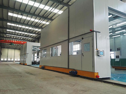 河南中材環(huán)保移動(dòng)噴漆房項(xiàng)目